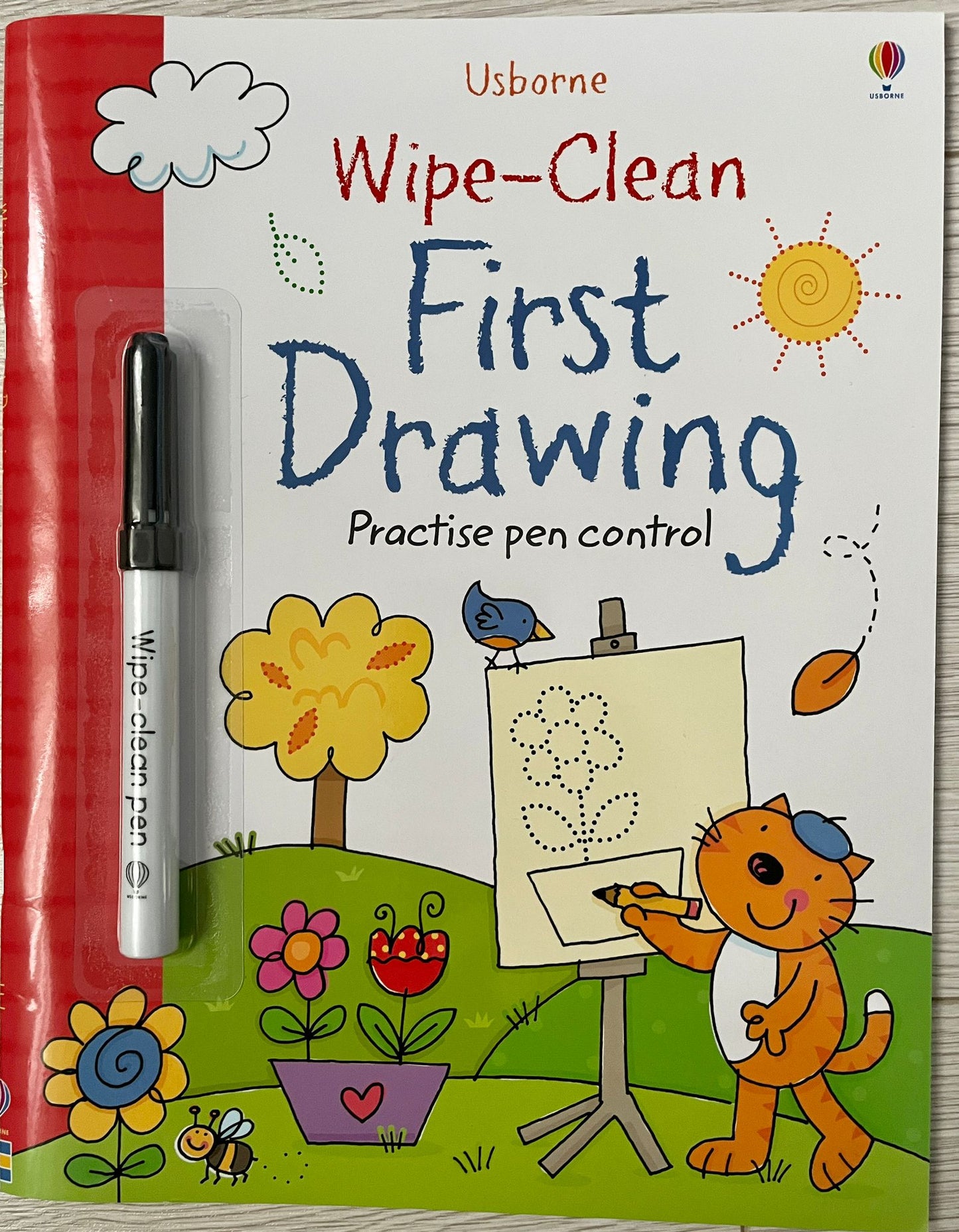 Carte de activități Usborne Wipe-Clean First Drawing