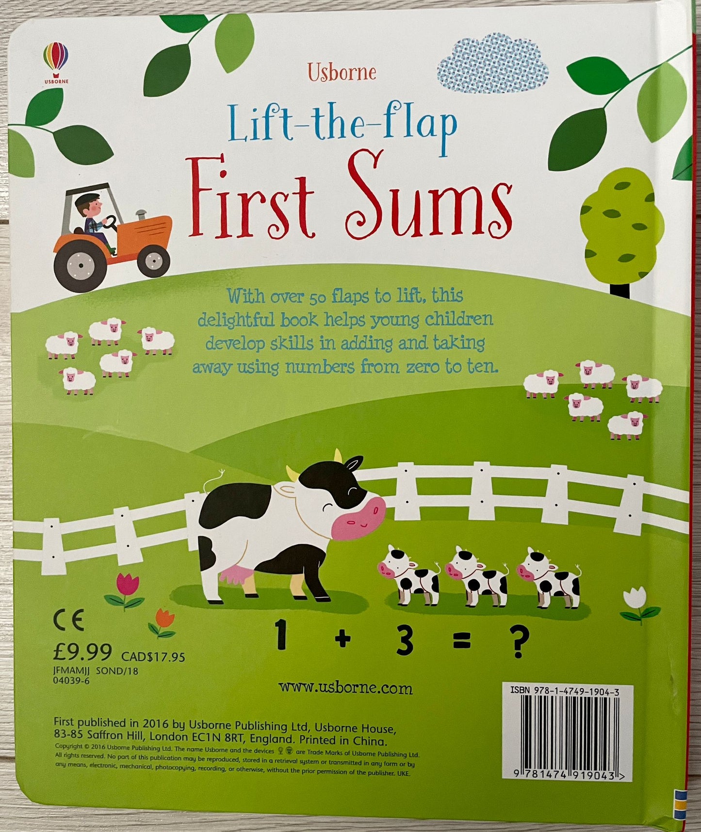 Usborne First Sums Carte cu clapete