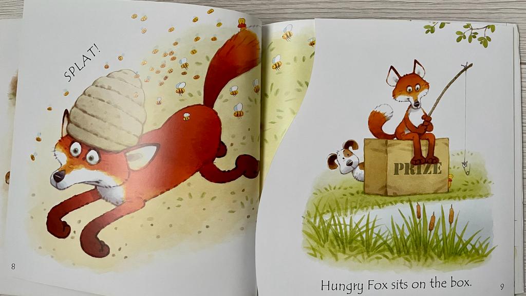 Usborne Phonics Readers - Fox on a Box