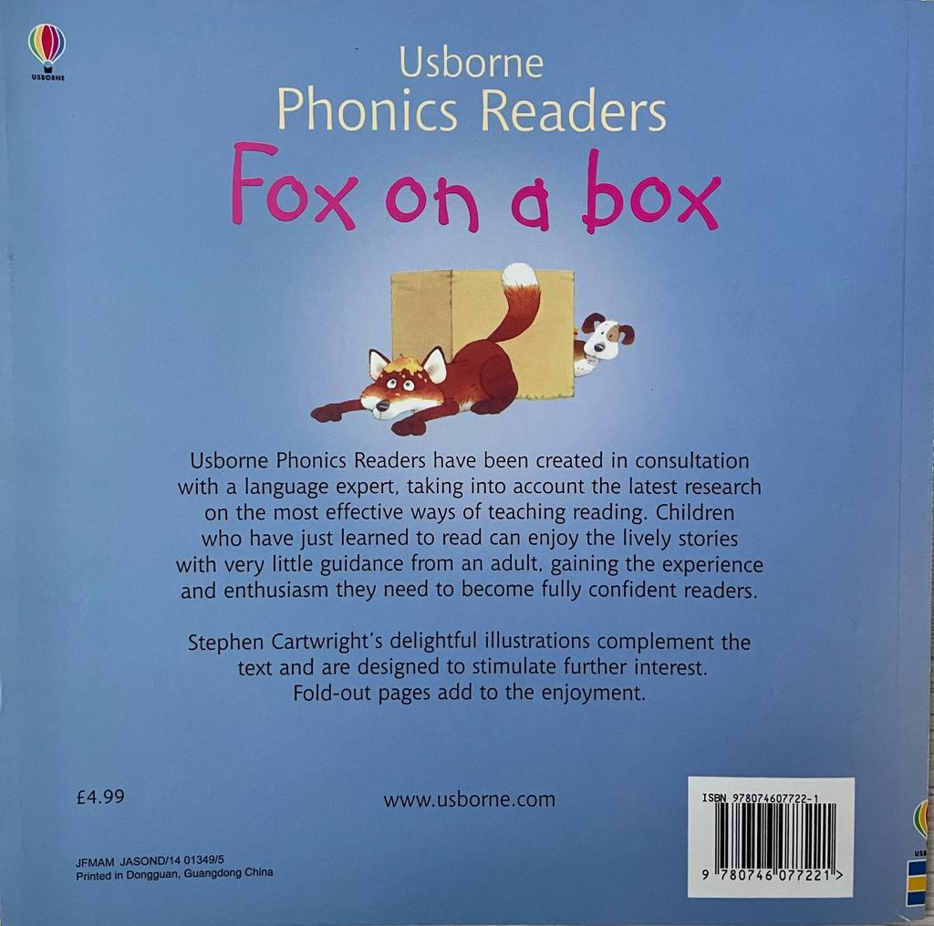 Usborne Phonics Readers - Fox on a Box