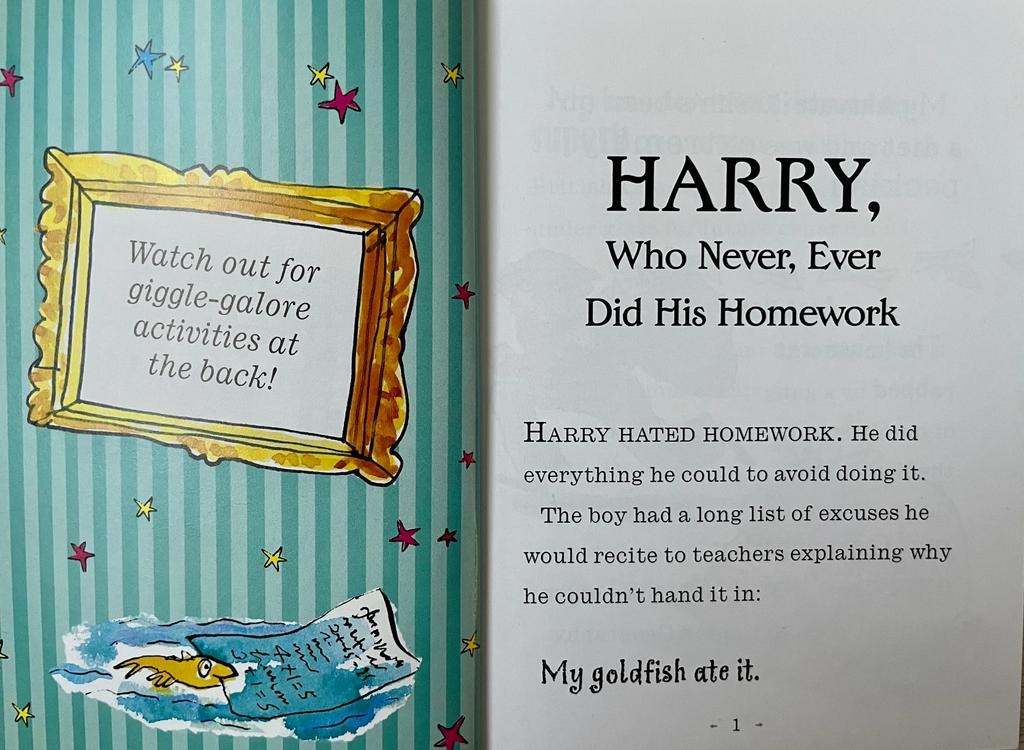 Harry, Who Never, Ever, Did His Homework